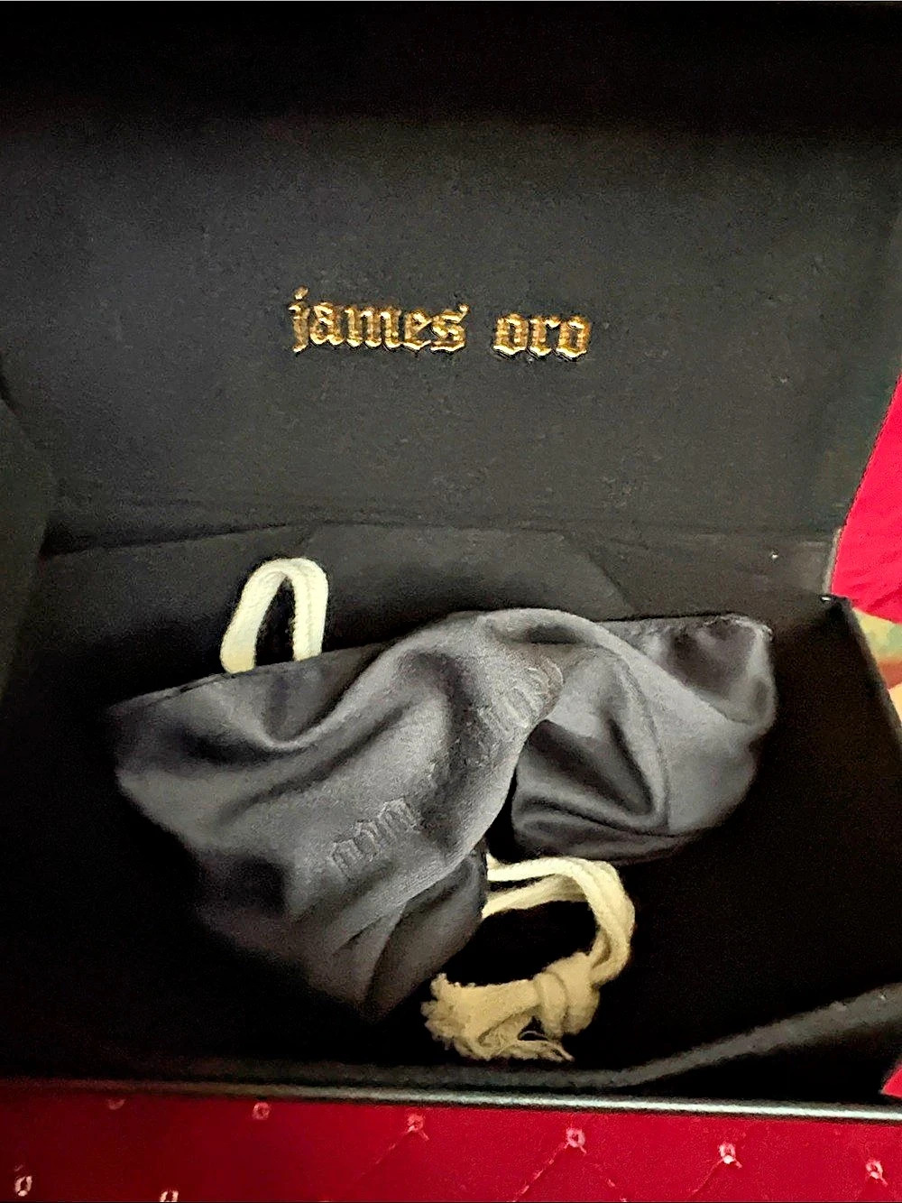 James Oro glasses Box Set in Black & Gold Like New